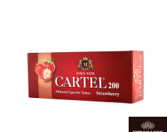 CARTEL 200 filtered cigarette tubes STRAWBERRY