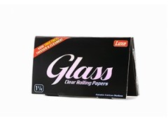 LUXE GLASS CLEAR ROLLING PAPERS 1/4 50 LEAVES